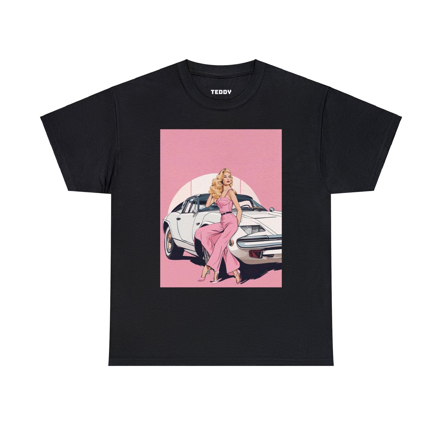 Unisex Heavy Cotton Tee: Pink Barbie Arch [TEDDY]