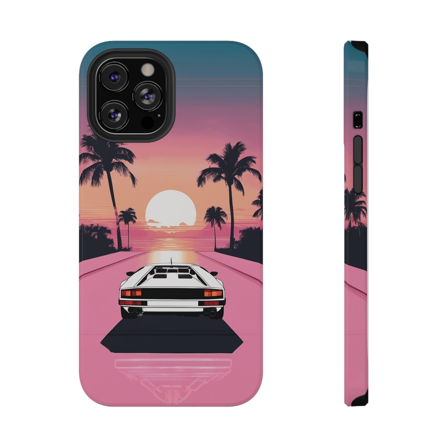 Impact-Resistant Phone Case with White Lambo [TEDDY]