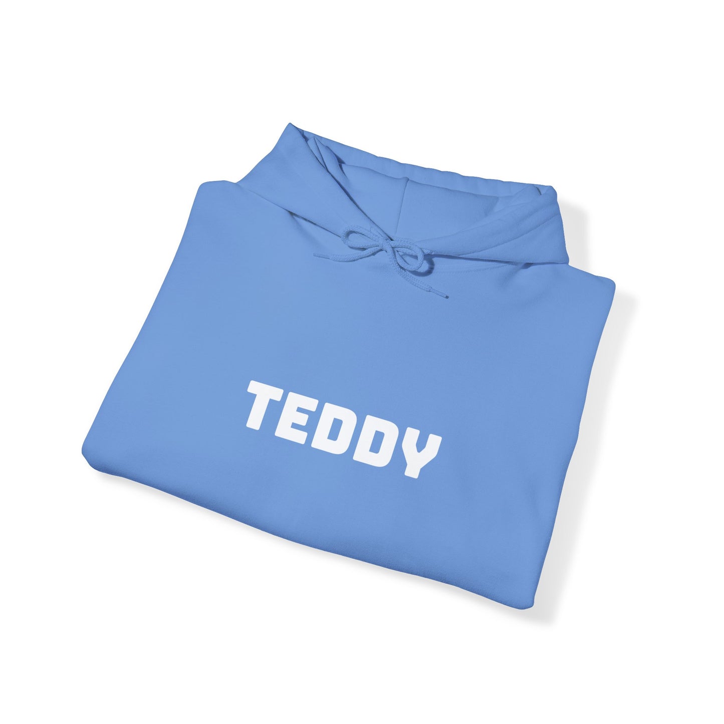 Unisex Heavy Blend™ Hooded Sweatshirt with White Logo [TEDDY]