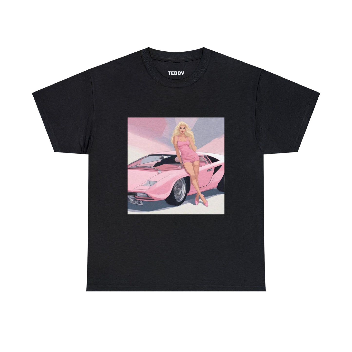 Unisex Heavy Cotton Tee: Barbie Illustration [TEDDY]