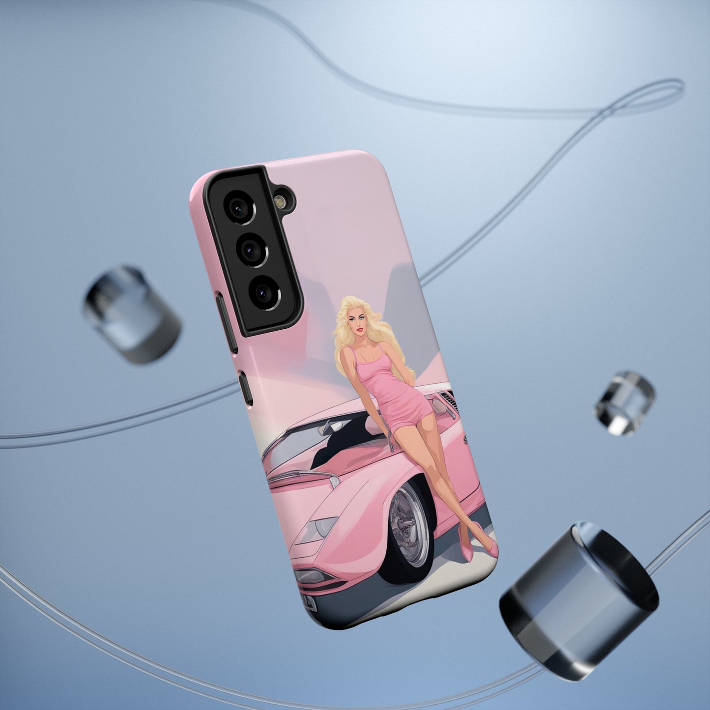 Impact-Resistant Phone Case with Barbie Illustration [TEDDY]