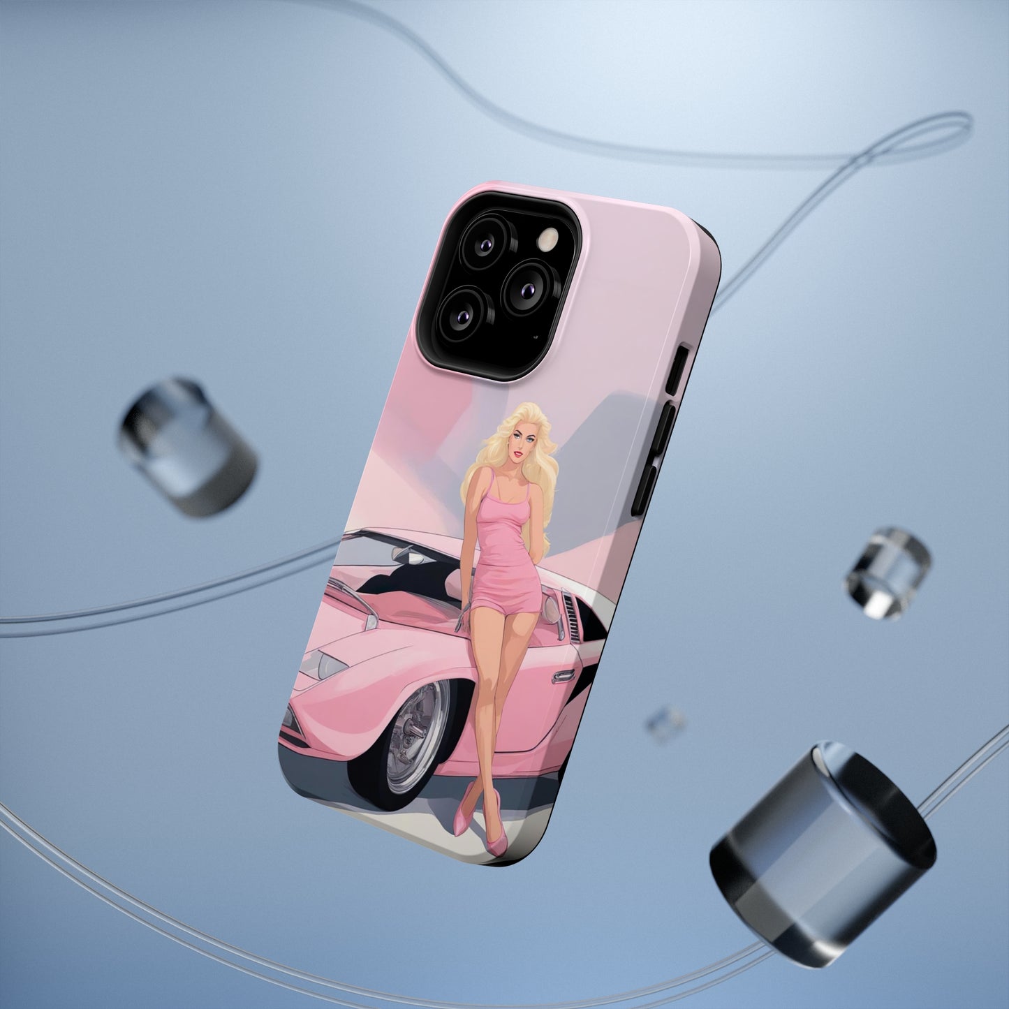 Impact-Resistant Phone Case with Barbie Illustration [TEDDY]