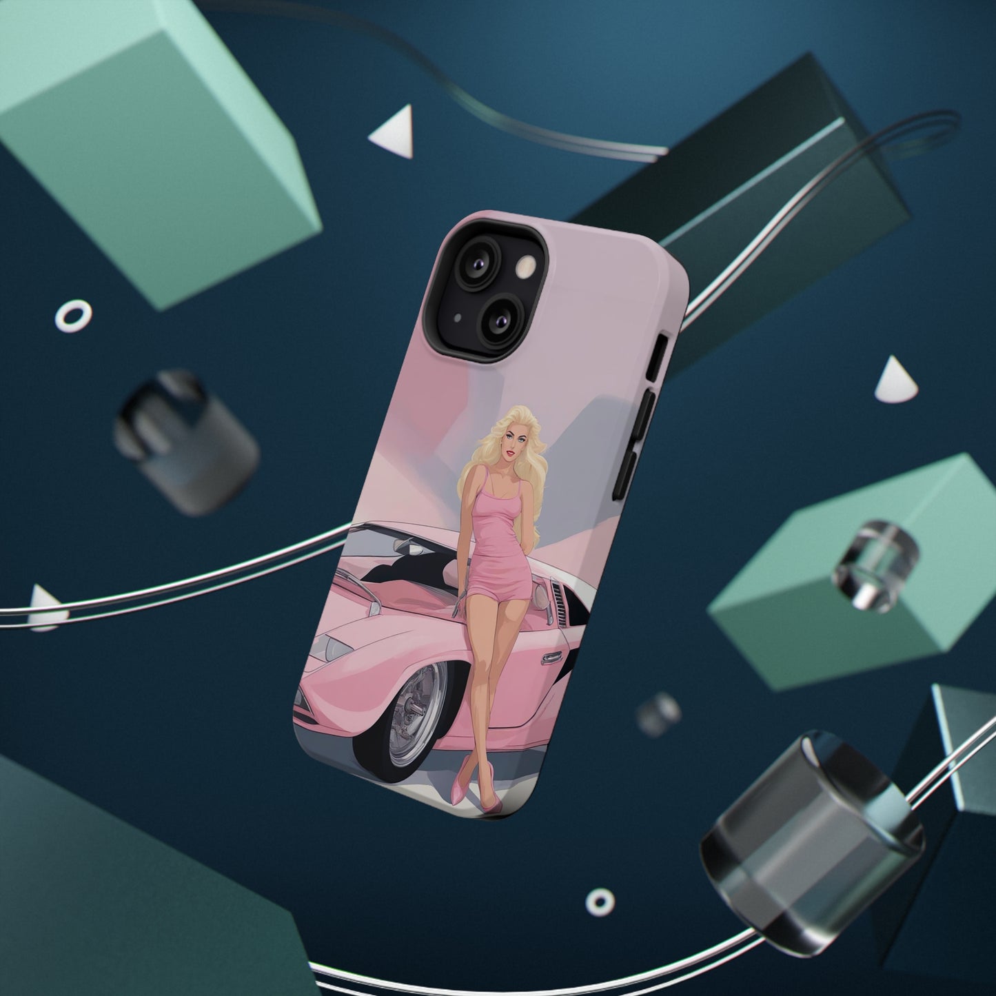 Impact-Resistant Phone Case with Barbie Illustration [TEDDY]