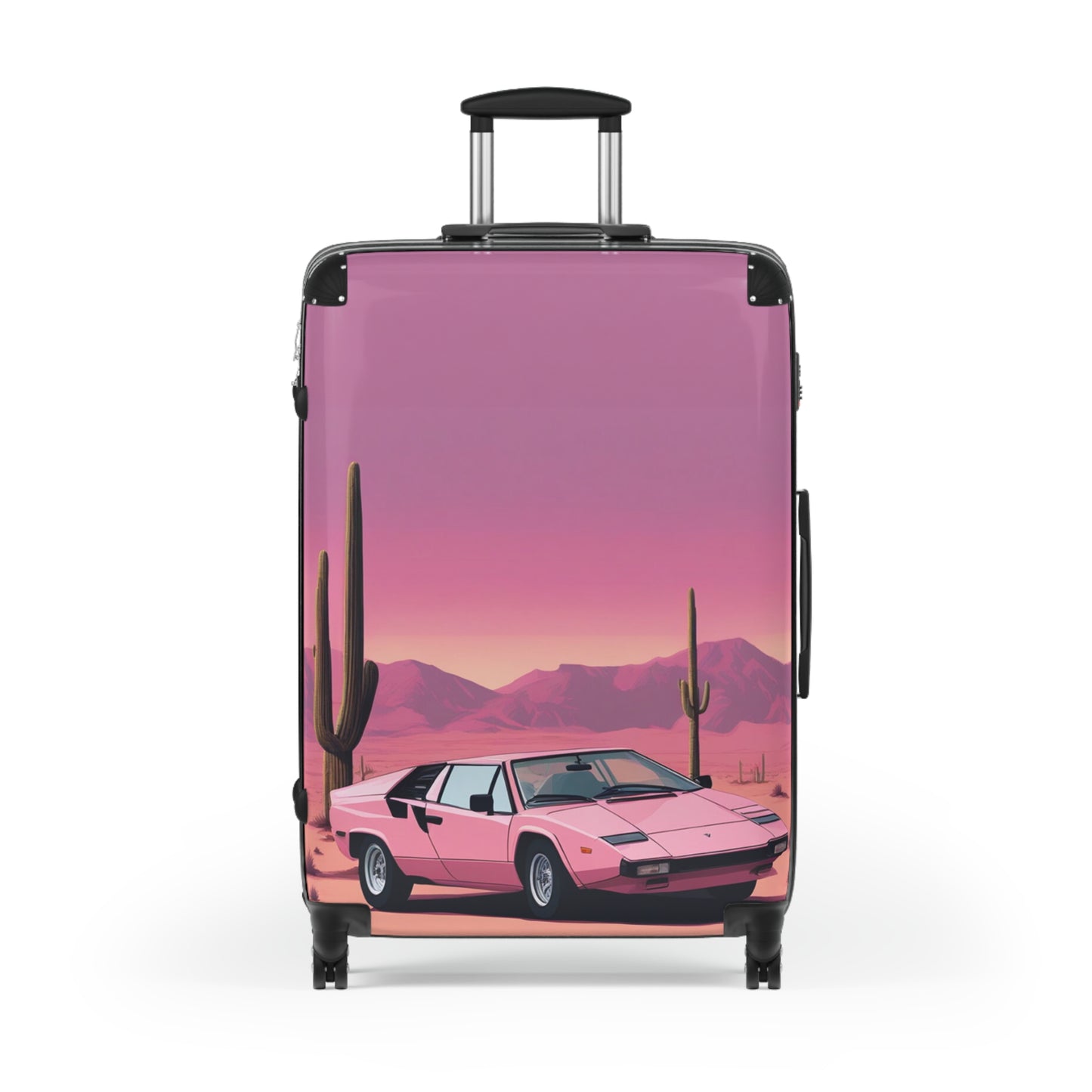 Suitcase with Retro Print: 
Cactus Sunset [TEDDY]