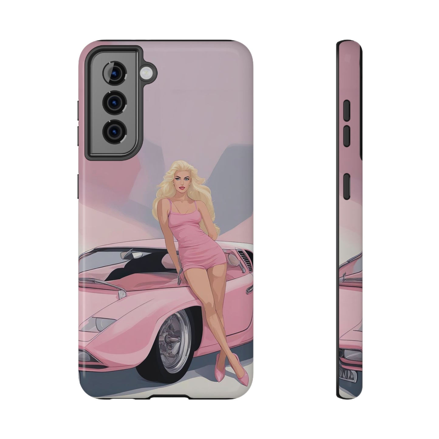 Impact-Resistant Phone Case with Barbie Illustration [TEDDY]