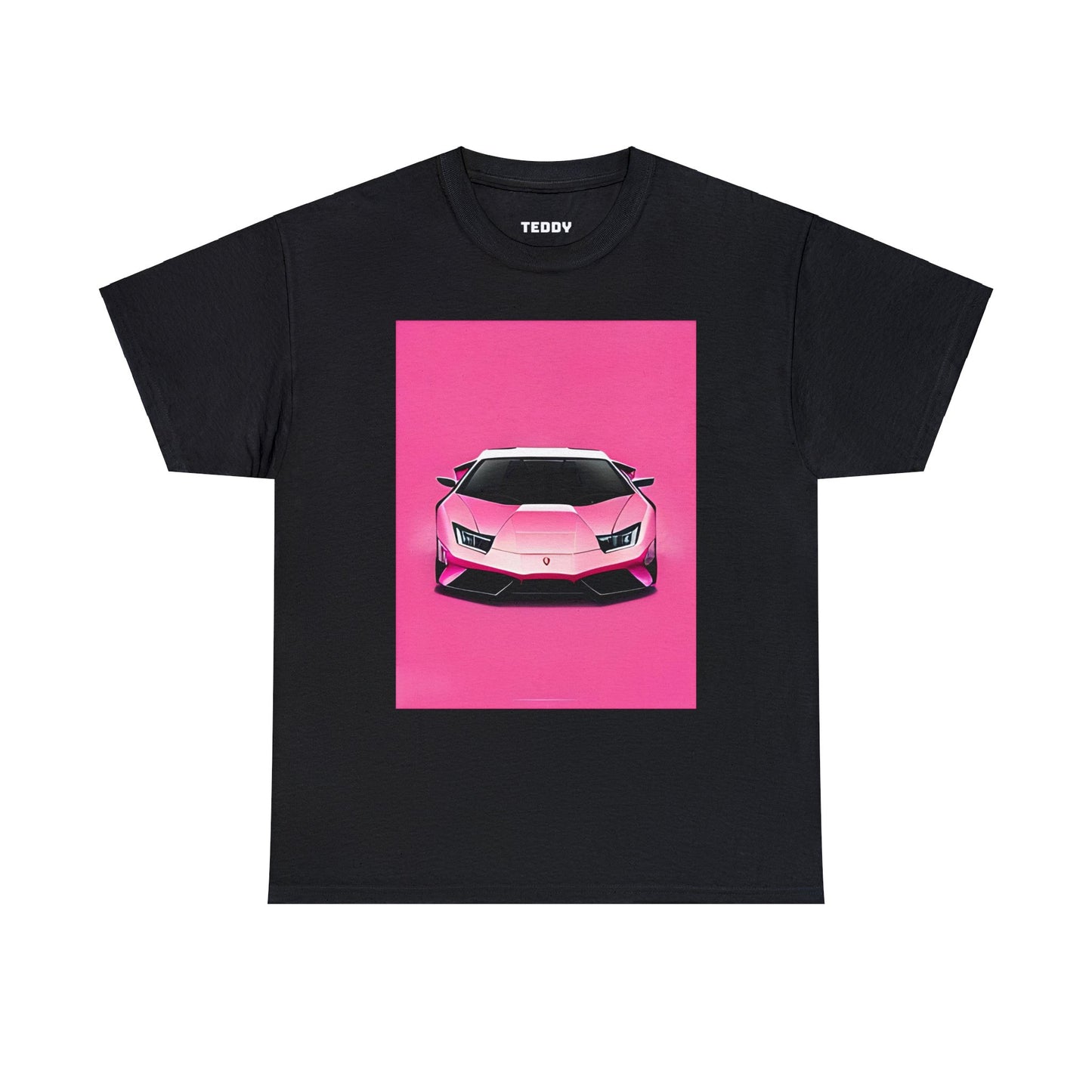 Unisex Heavy Cotton Tee: Pink Lambo [TEDDY]