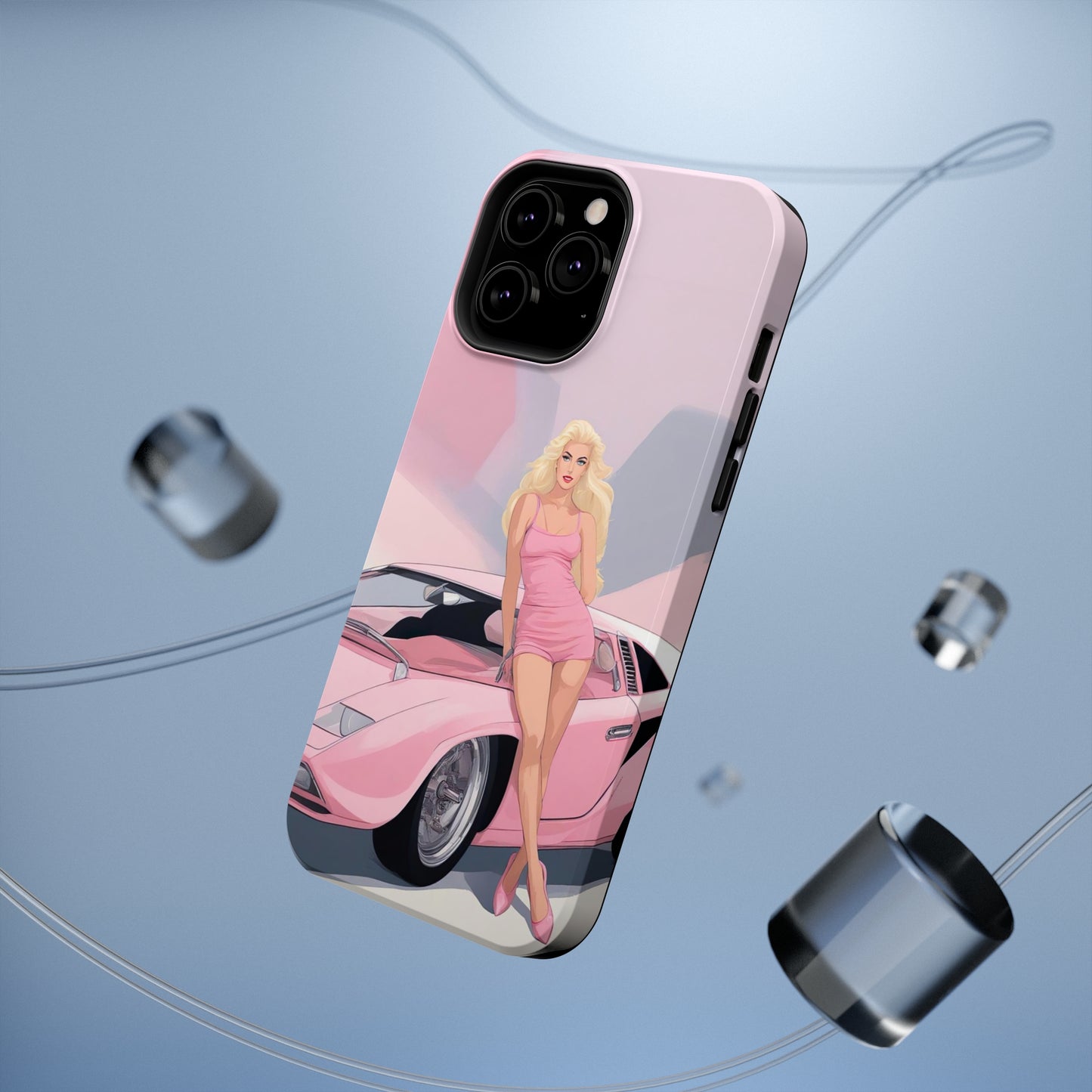 Impact-Resistant Phone Case with Barbie Illustration [TEDDY]