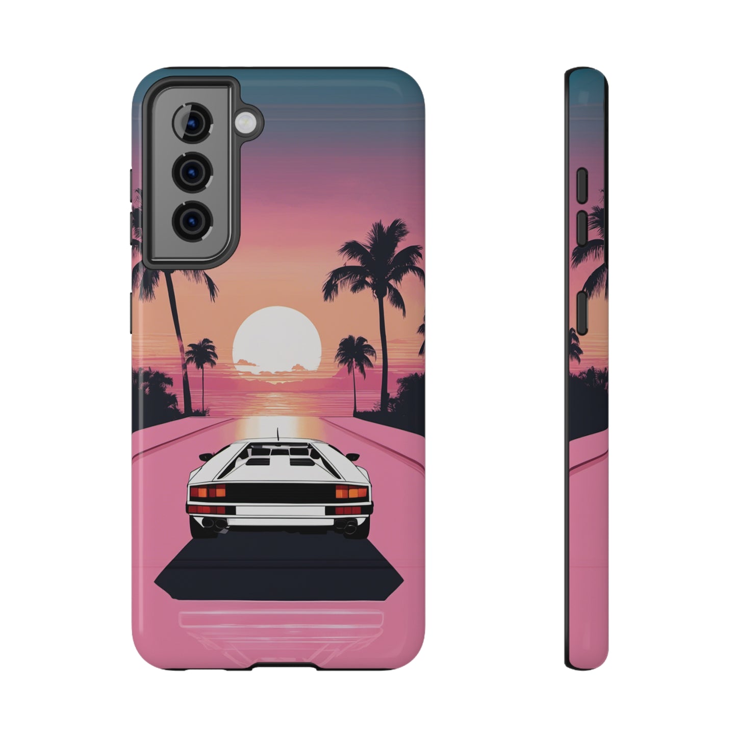 Impact-Resistant Phone Case with White Lambo [TEDDY]