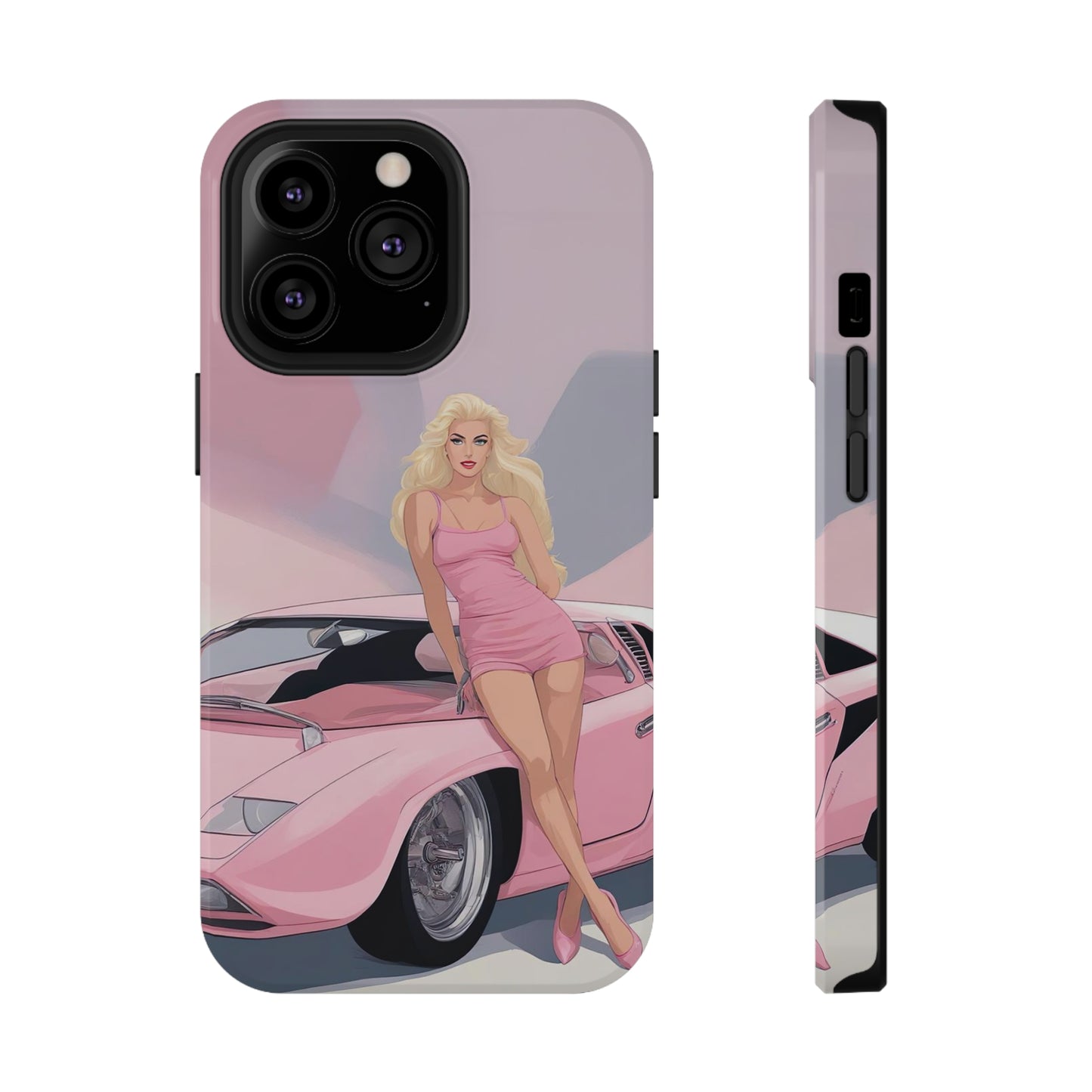 Impact-Resistant Phone Case with Barbie Illustration [TEDDY]