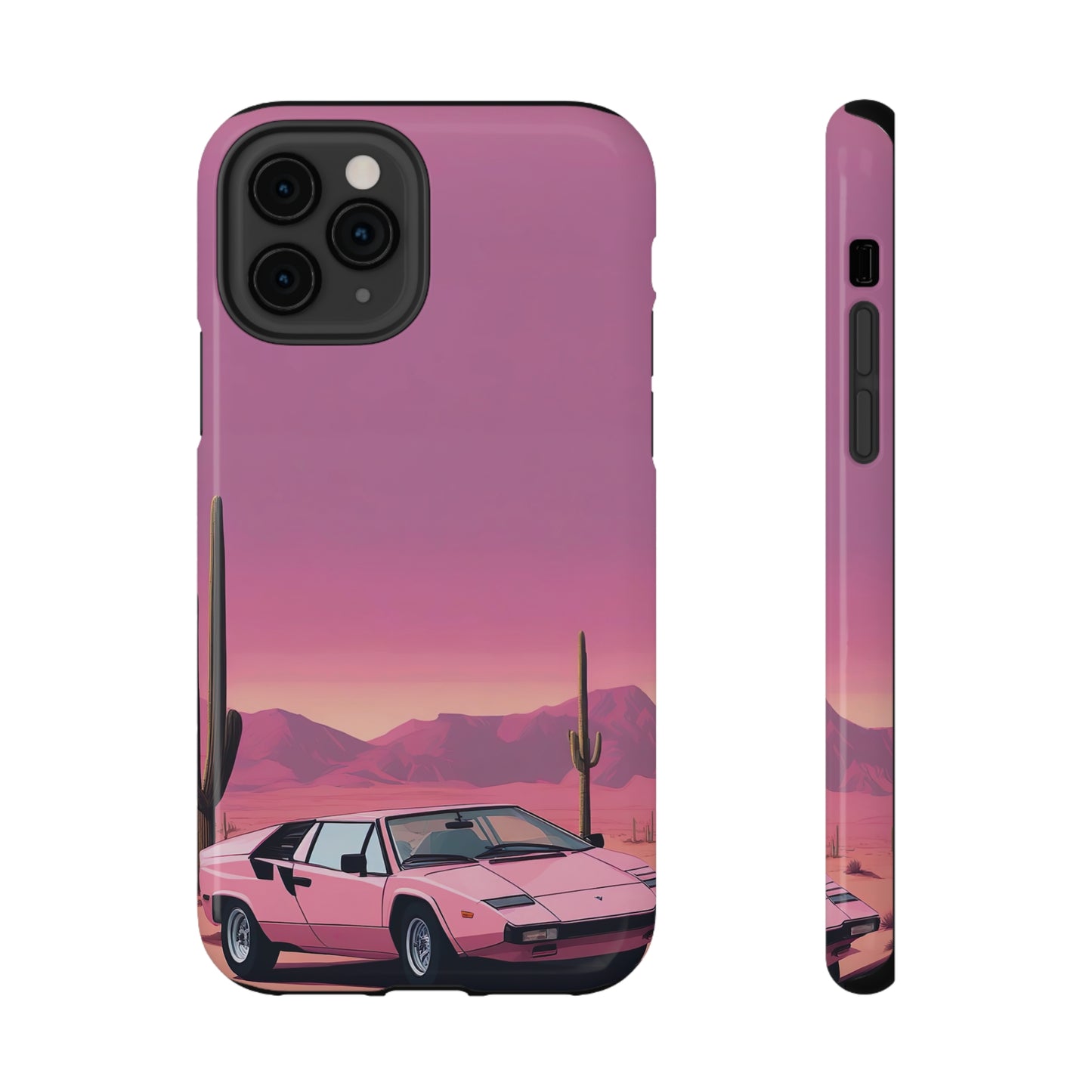 Impact-Resistant Phone Case with Cactus Sunset [TEDDY]