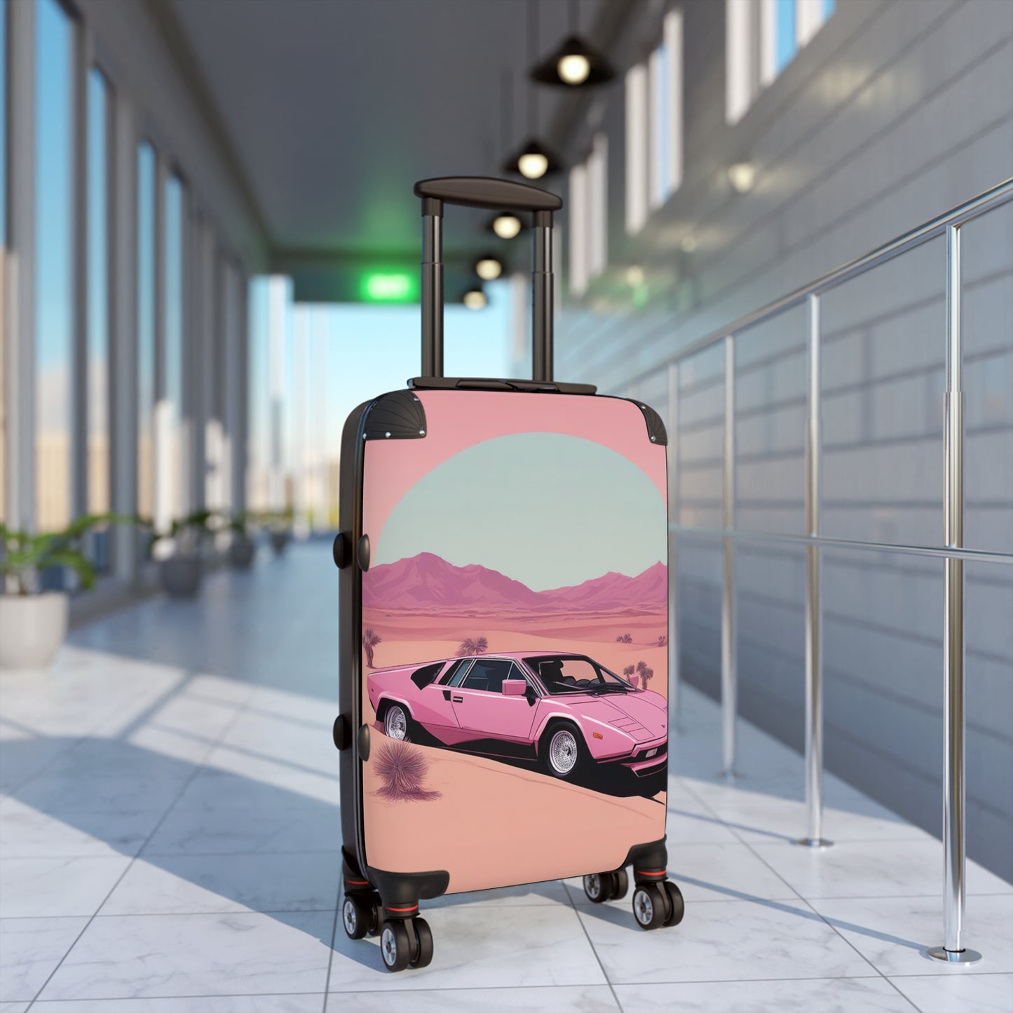 Suitcase with Retro Print: Arch Desert [TEDDY]