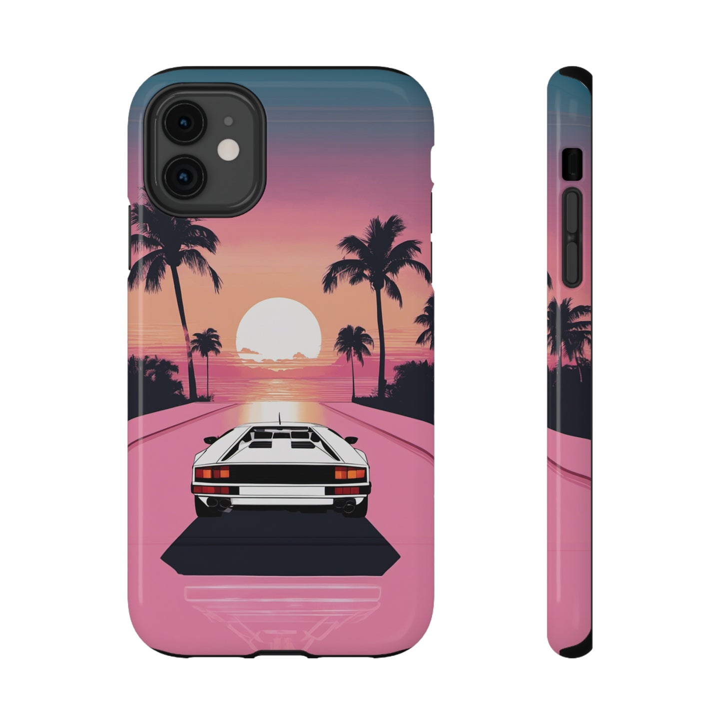 Impact-Resistant Phone Case with White Lambo [TEDDY]