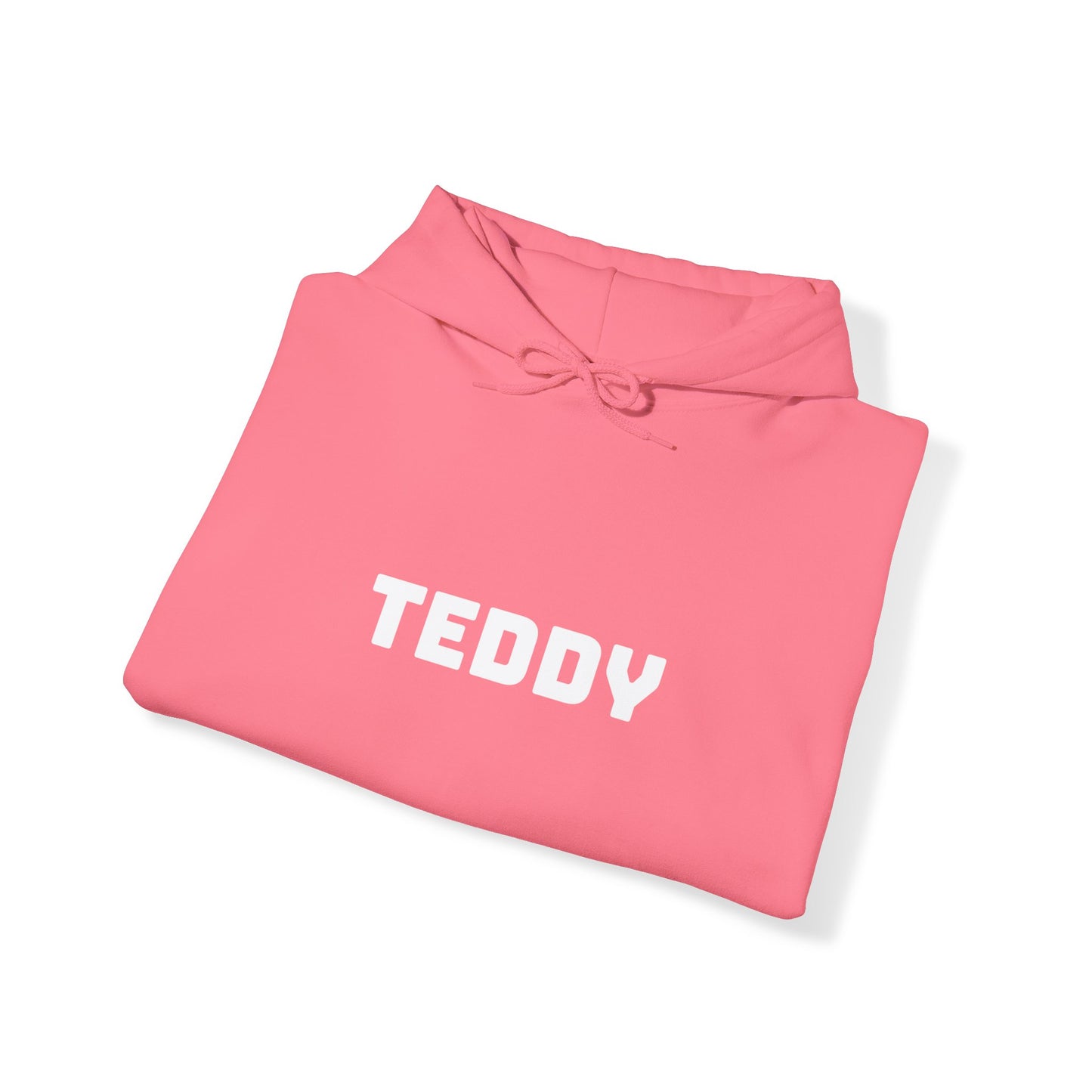 Unisex Heavy Blend™ Hooded Sweatshirt with White Logo [TEDDY]