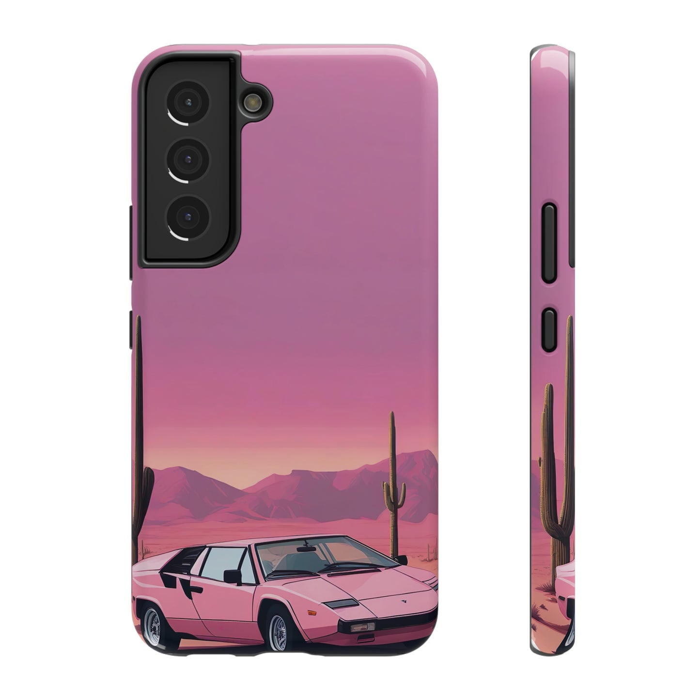 Impact-Resistant Phone Case with Cactus Sunset [TEDDY]