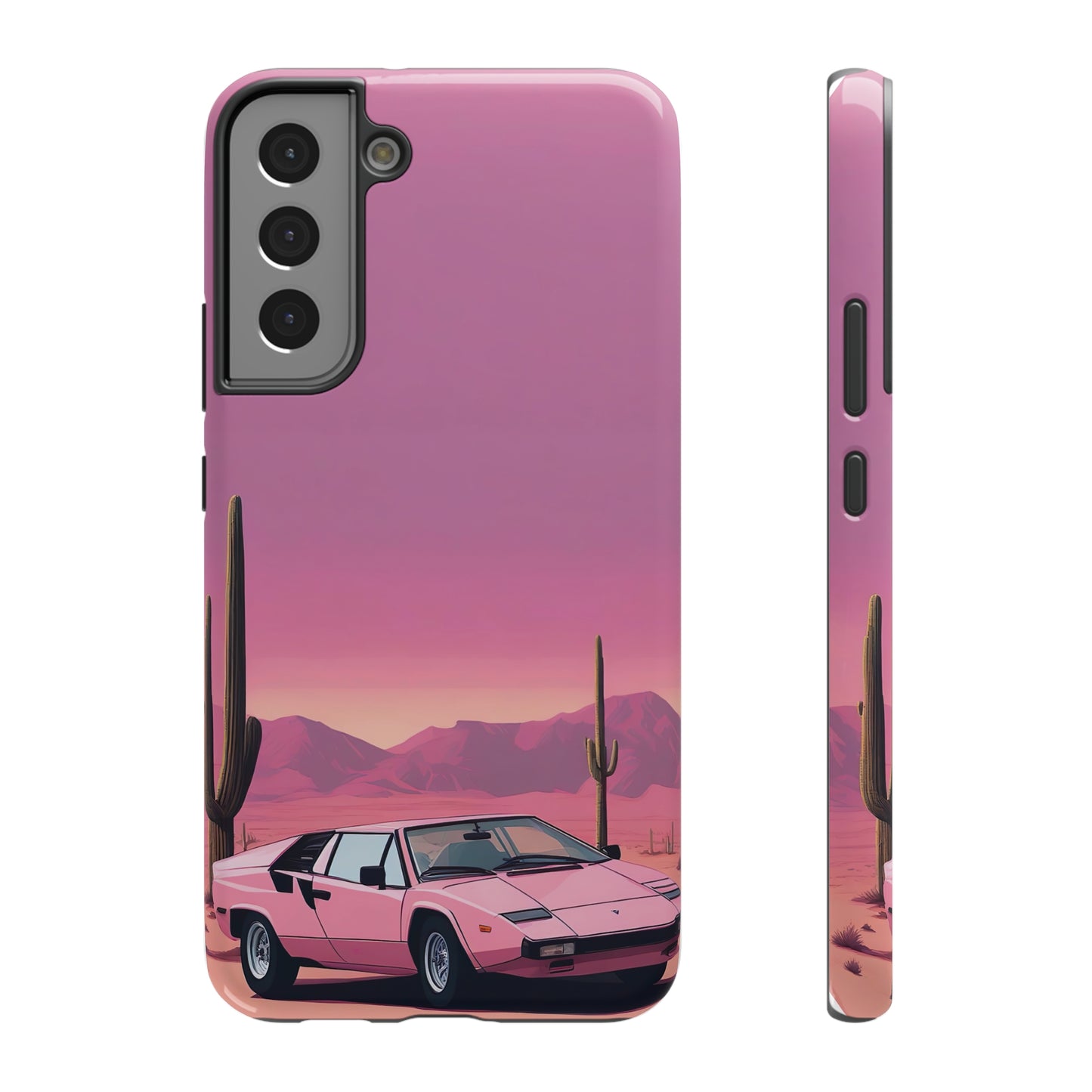 Impact-Resistant Phone Case with Cactus Sunset [TEDDY]