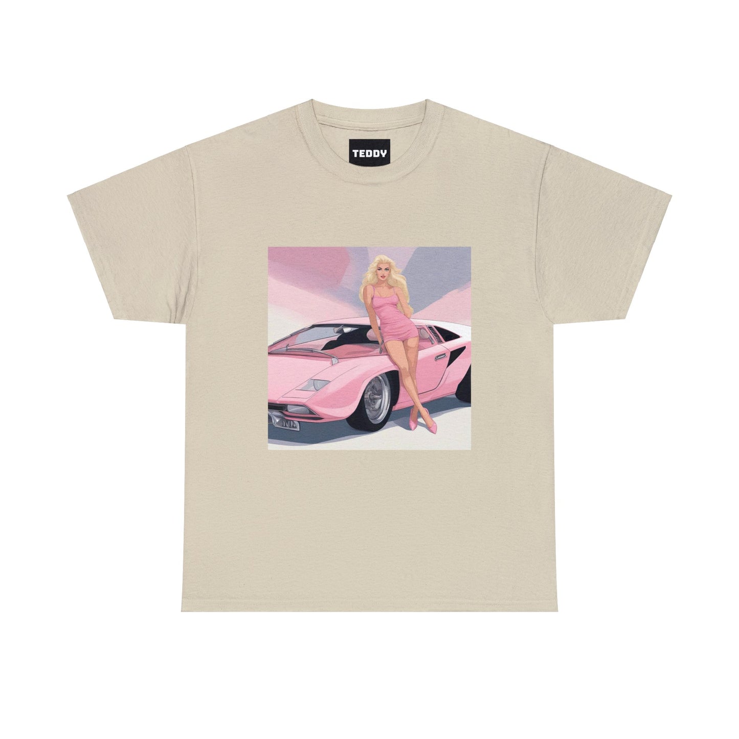 Unisex Heavy Cotton Tee: Barbie Illustration [TEDDY]