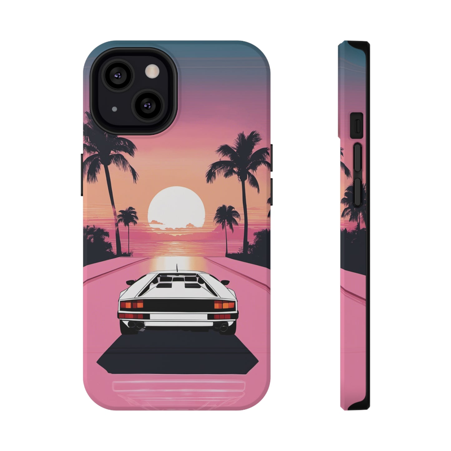 Impact-Resistant Phone Case with White Lambo [TEDDY]