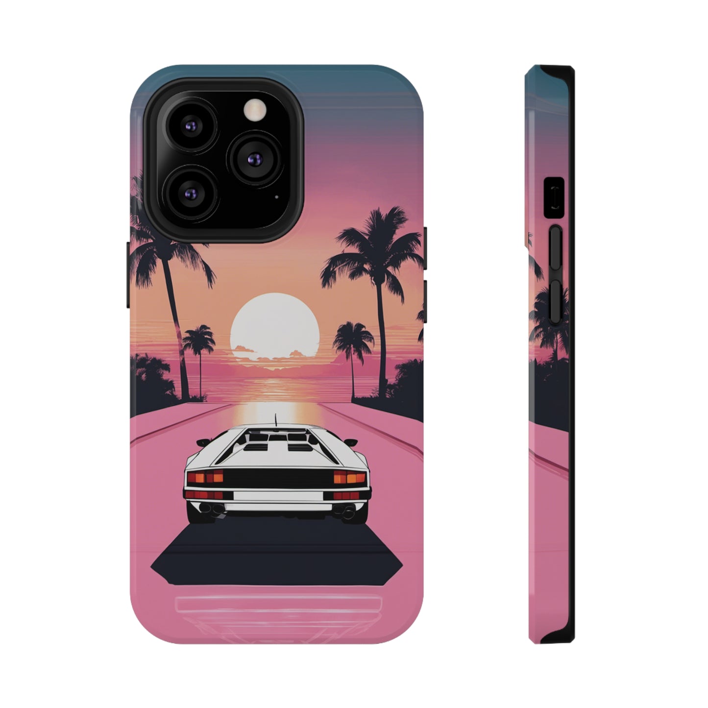 Impact-Resistant Phone Case with White Lambo [TEDDY]