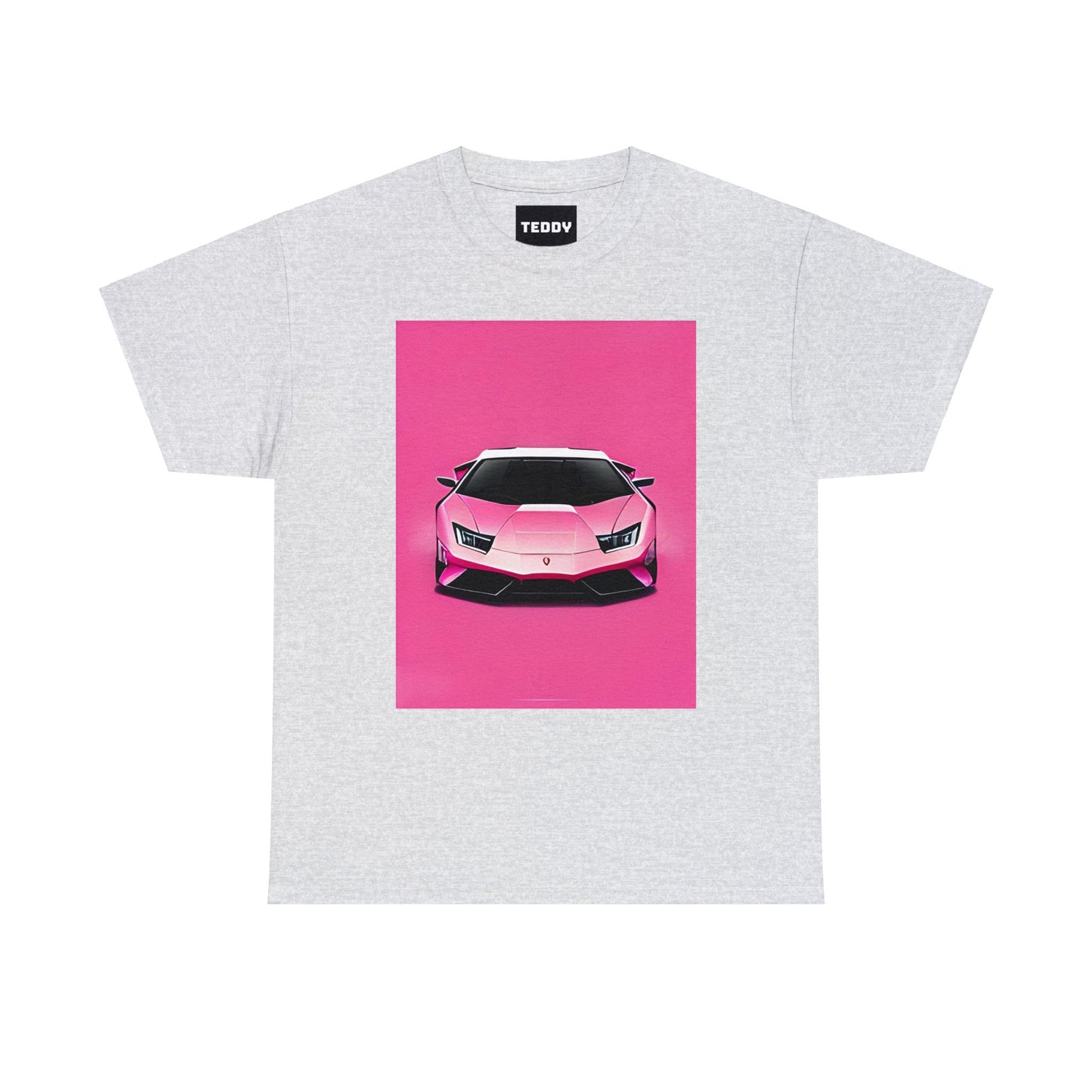 Unisex Heavy Cotton Tee: Pink Lambo [TEDDY]