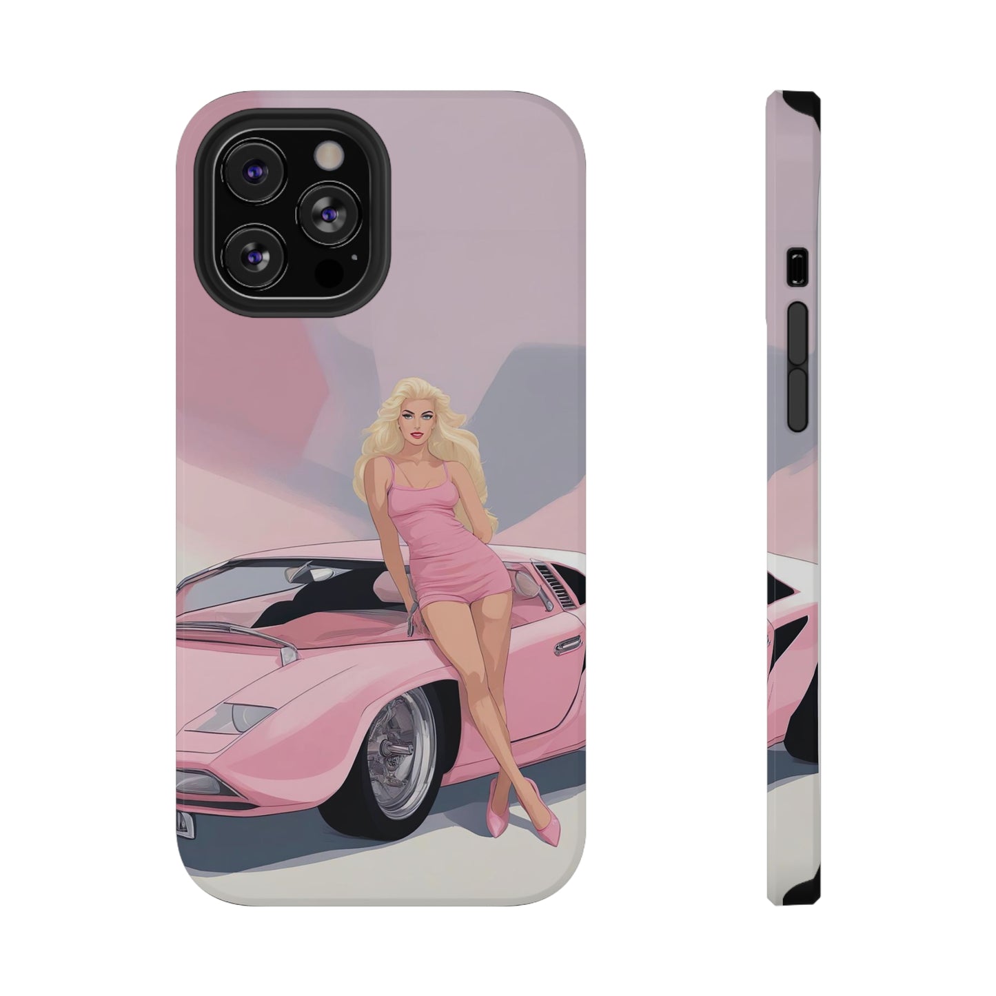 Impact-Resistant Phone Case with Barbie Illustration [TEDDY]