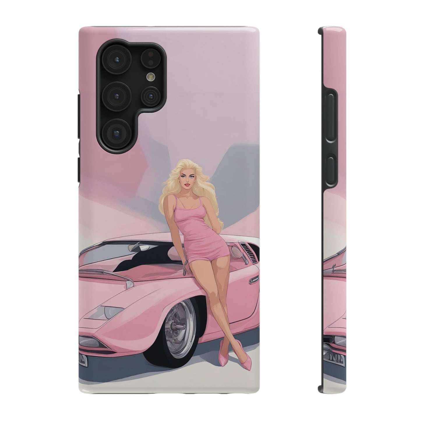 Impact-Resistant Phone Case with Barbie Illustration [TEDDY]