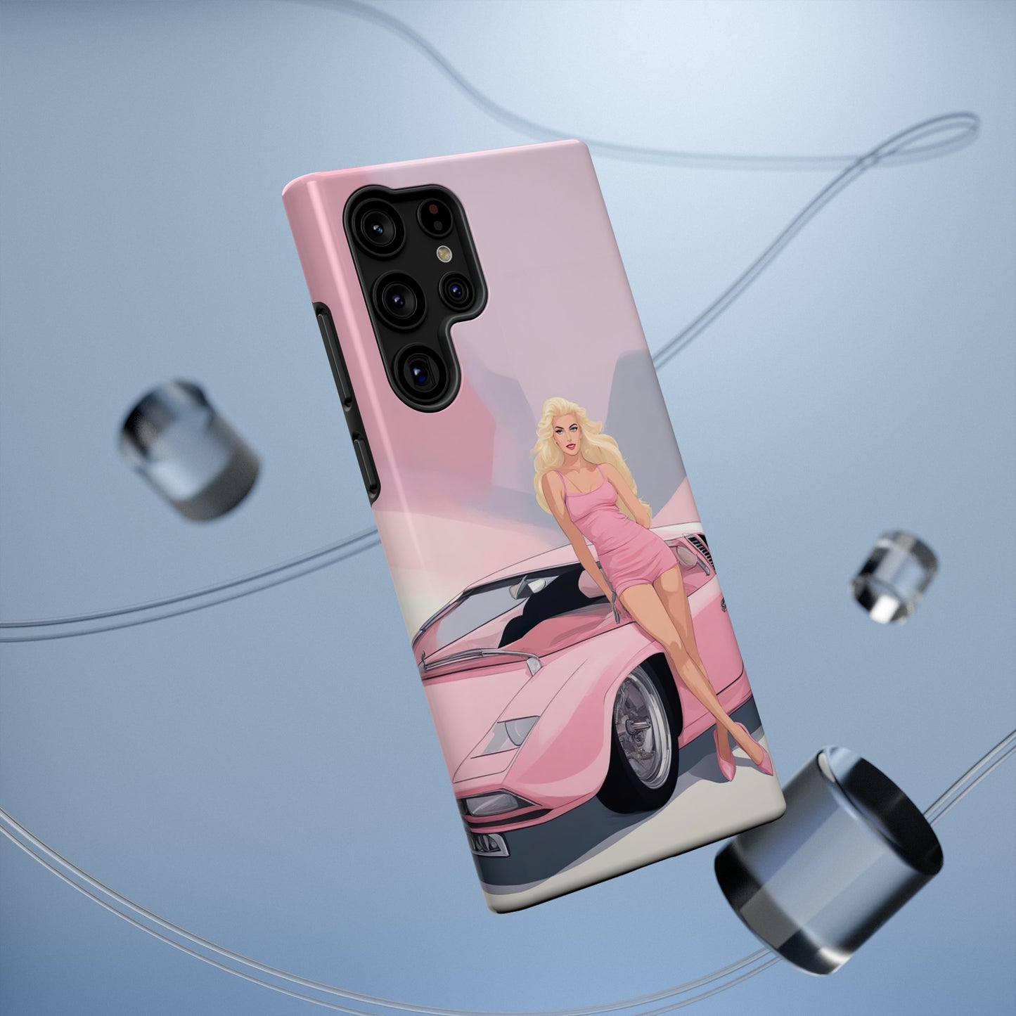 Impact-Resistant Phone Case with Barbie Illustration [TEDDY]