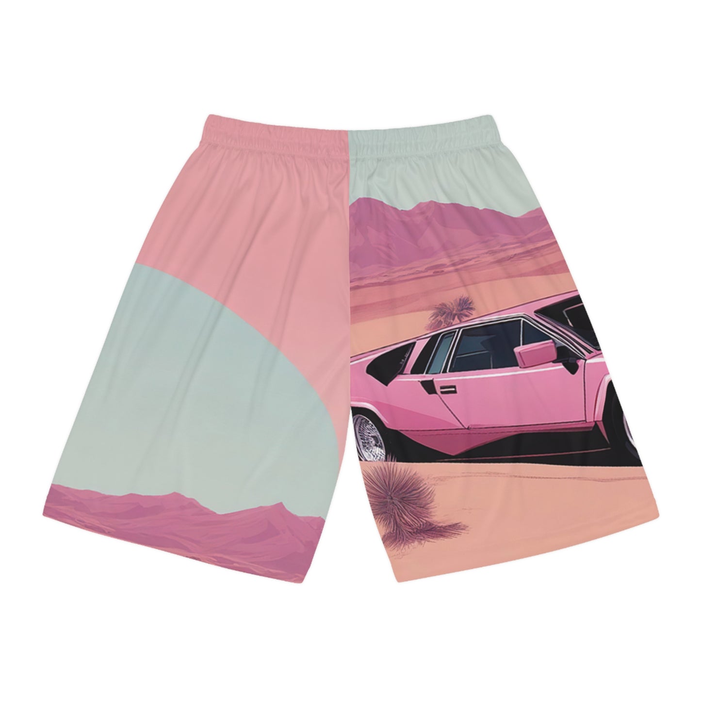 Basketball Shorts with Retro Print: Arch Desert [TEDDY]