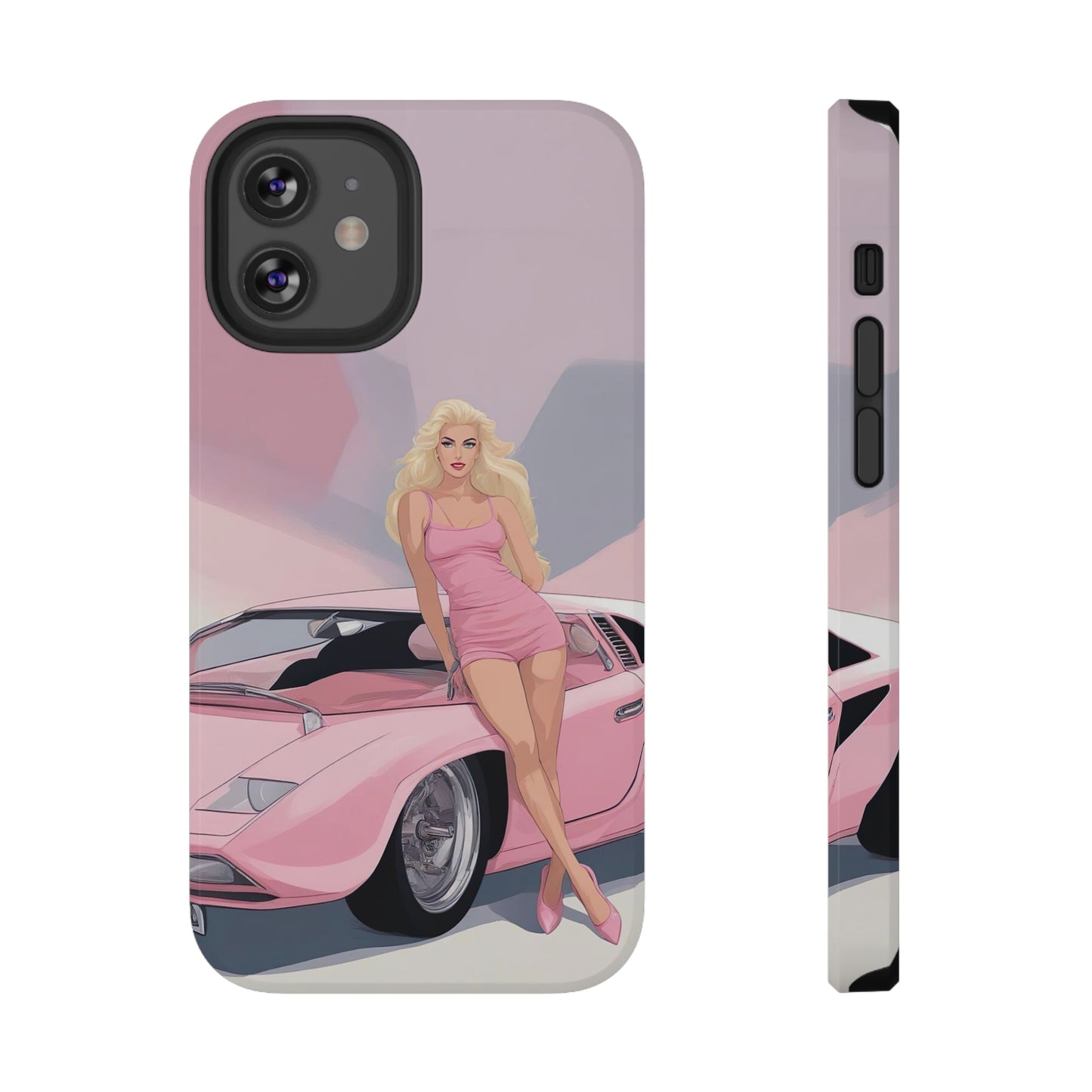 Impact-Resistant Phone Case with Barbie Illustration [TEDDY]