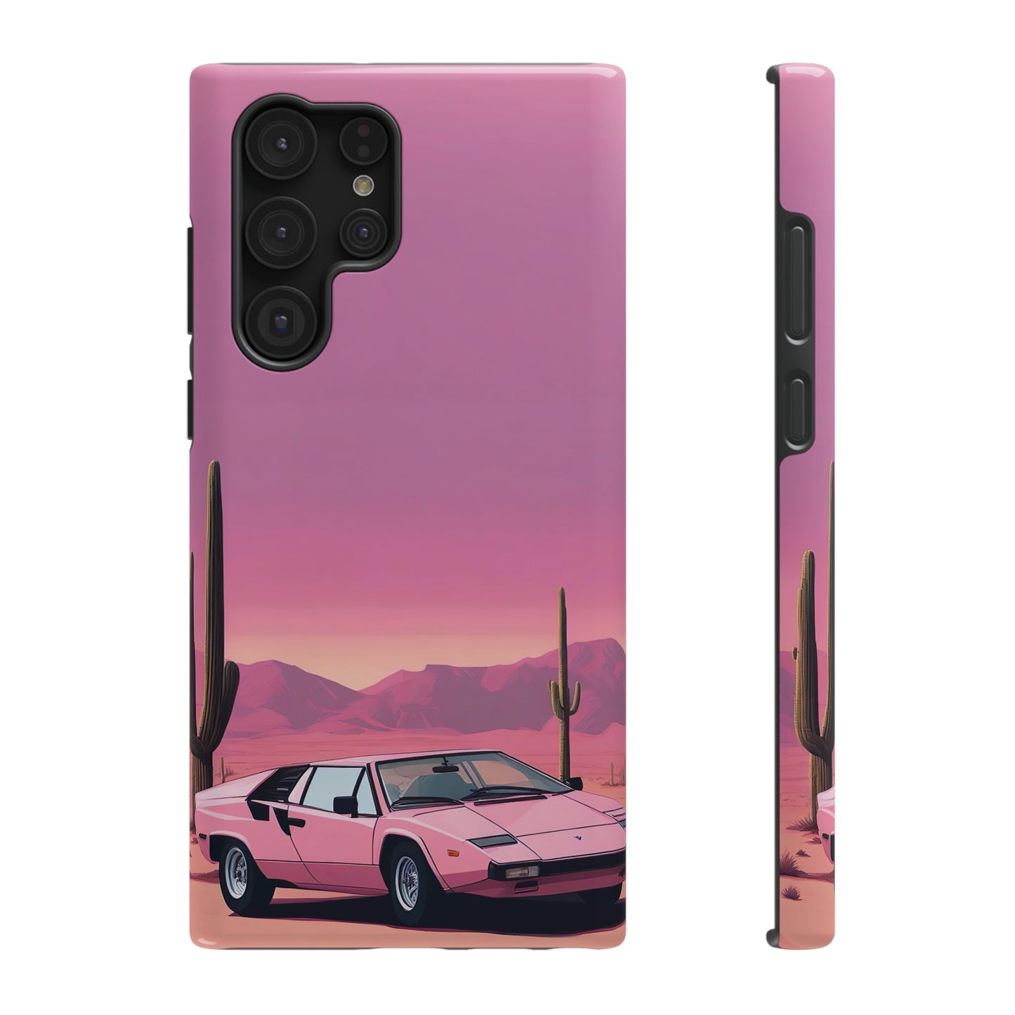 Impact-Resistant Phone Case with Cactus Sunset [TEDDY]