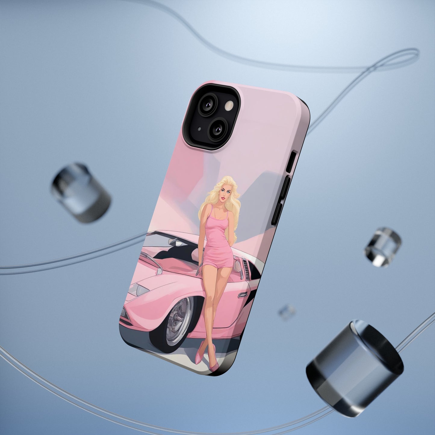 Impact-Resistant Phone Case with Barbie Illustration [TEDDY]