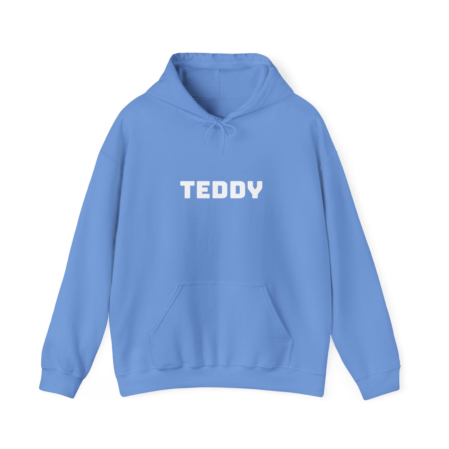 Unisex Heavy Blend™ Hooded Sweatshirt with White Logo [TEDDY]