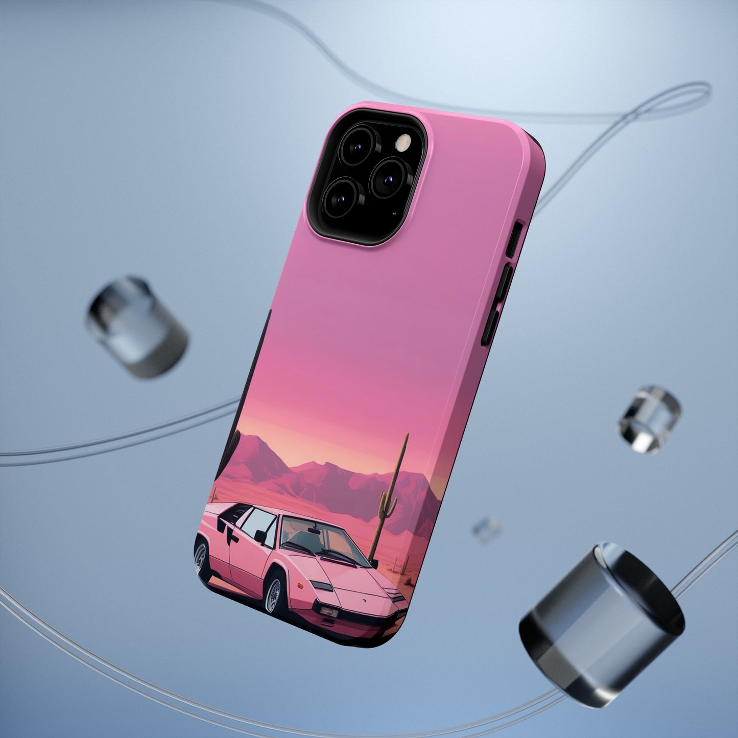 Impact-Resistant Phone Case with Cactus Sunset [TEDDY]