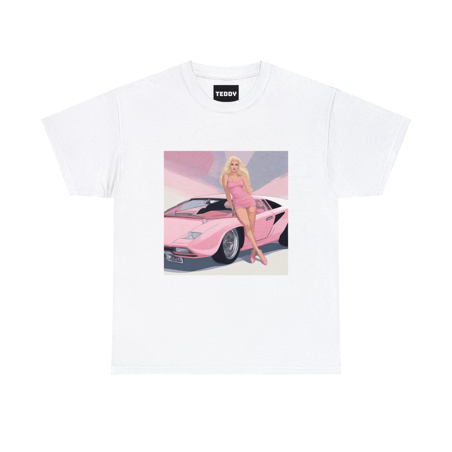 Unisex Heavy Cotton Tee: Barbie Illustration [TEDDY]