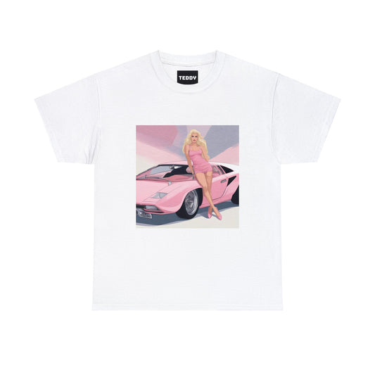 Unisex Heavy Cotton Tee: Barbie Illustration [TEDDY]