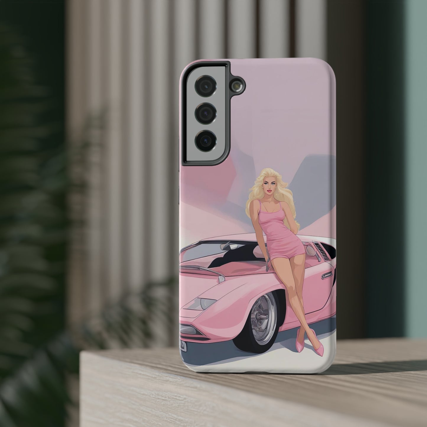 Impact-Resistant Phone Case with Barbie Illustration [TEDDY]