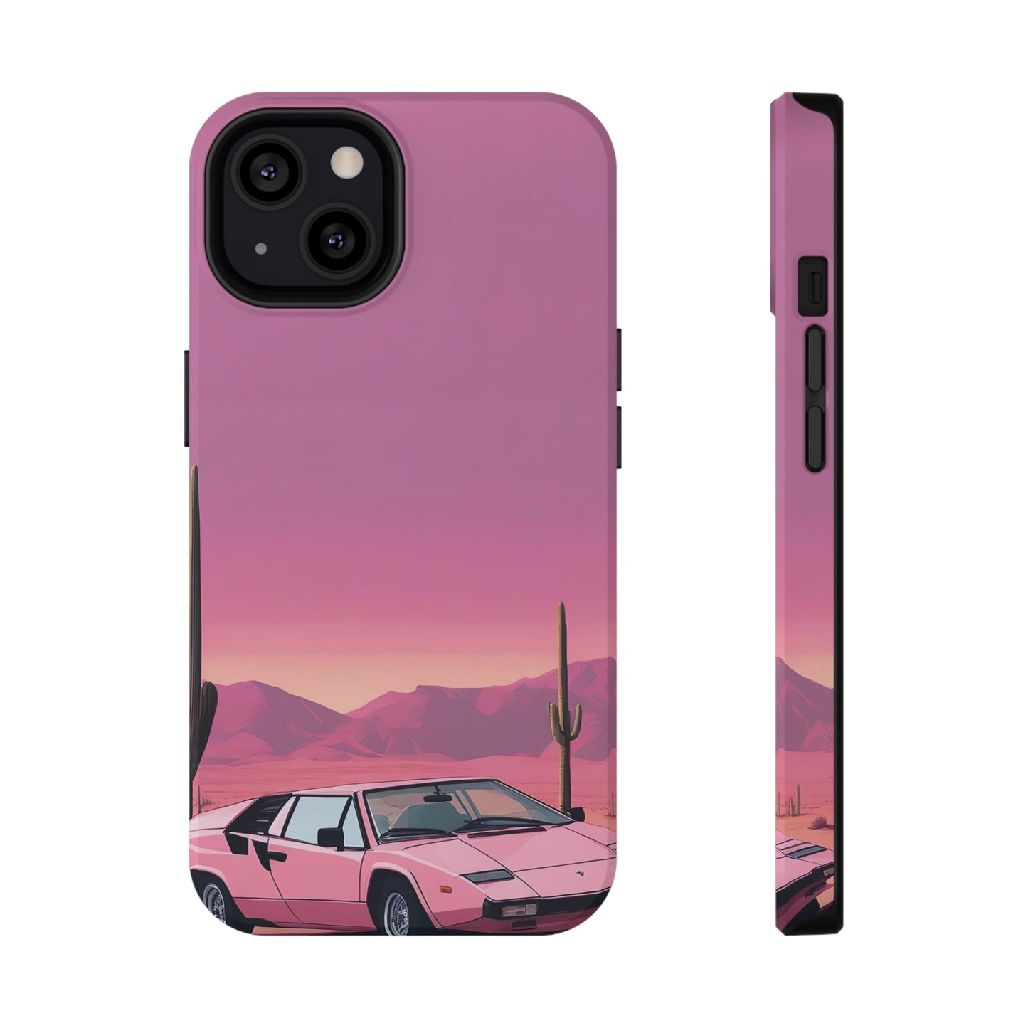 Impact-Resistant Phone Case with Cactus Sunset [TEDDY]