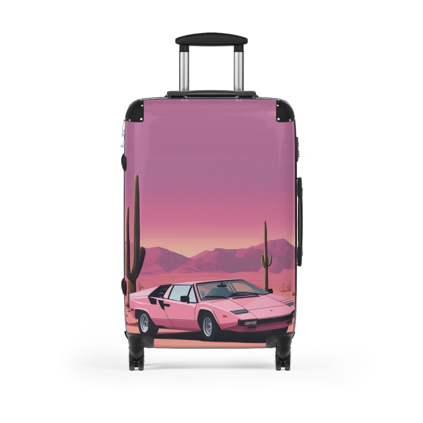 Suitcase with Retro Print: 
Cactus Sunset [TEDDY]