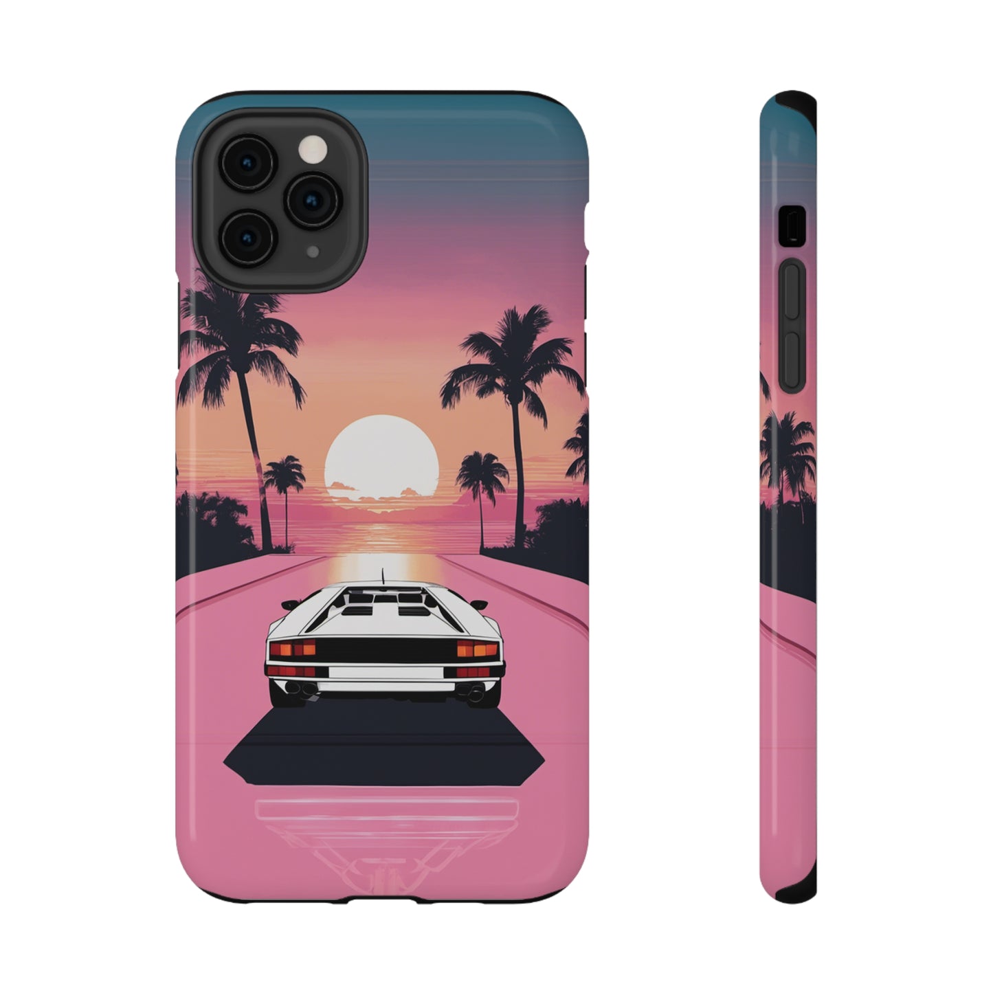 Impact-Resistant Phone Case with White Lambo [TEDDY]