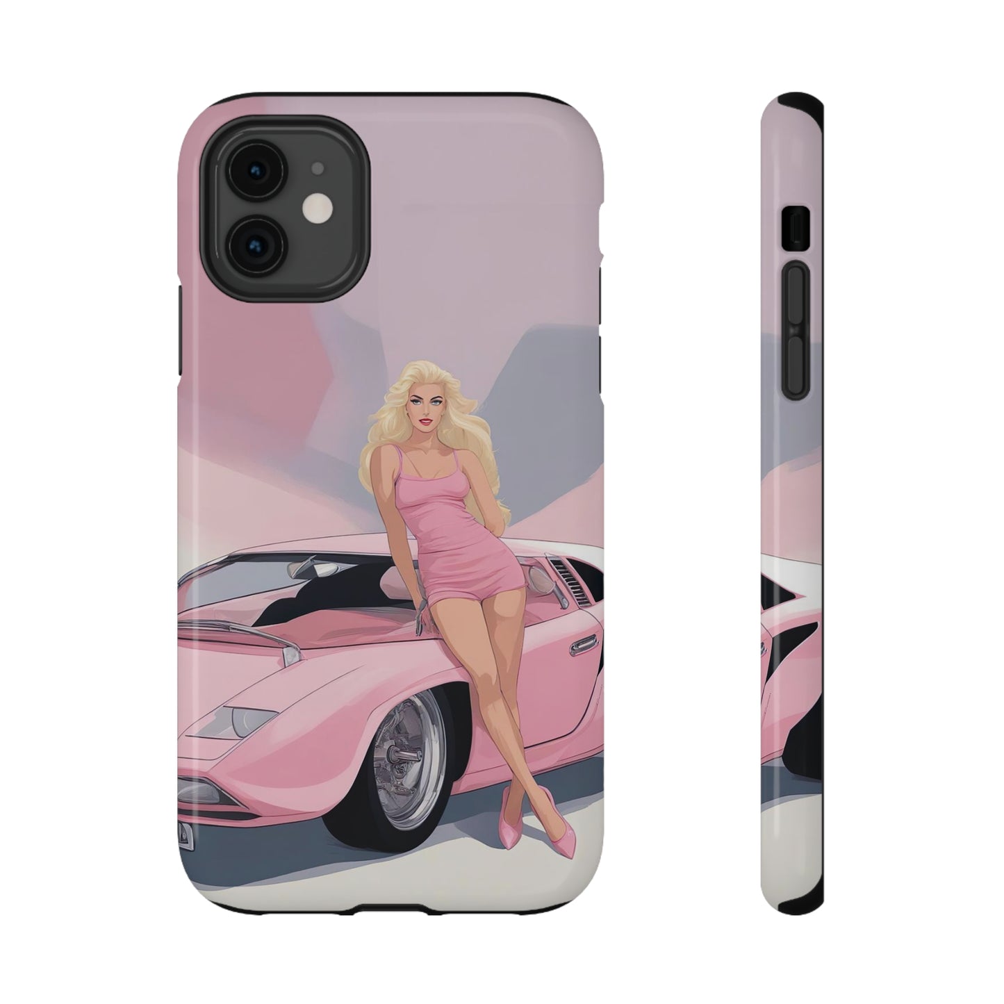 Impact-Resistant Phone Case with Barbie Illustration [TEDDY]