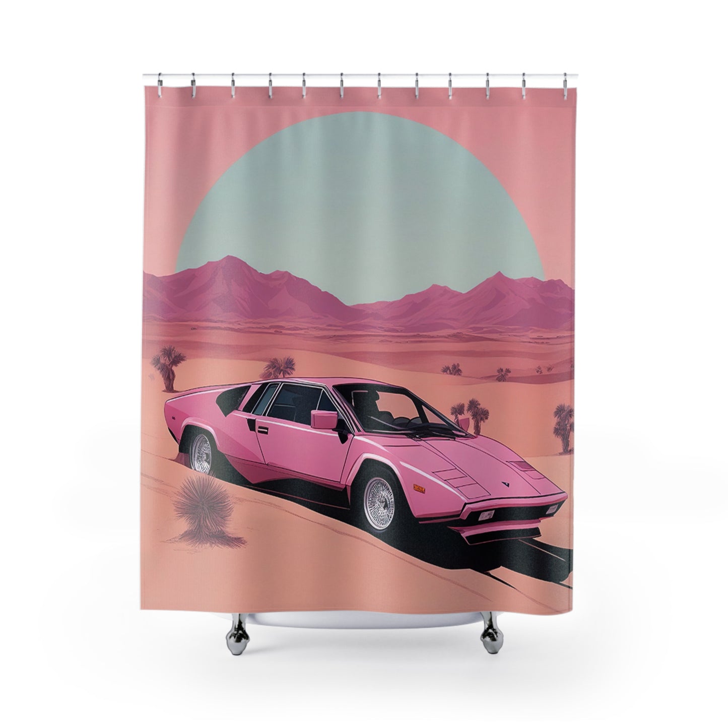 Shower Curtains with Retro Print: Arch Desert [TEDDY]