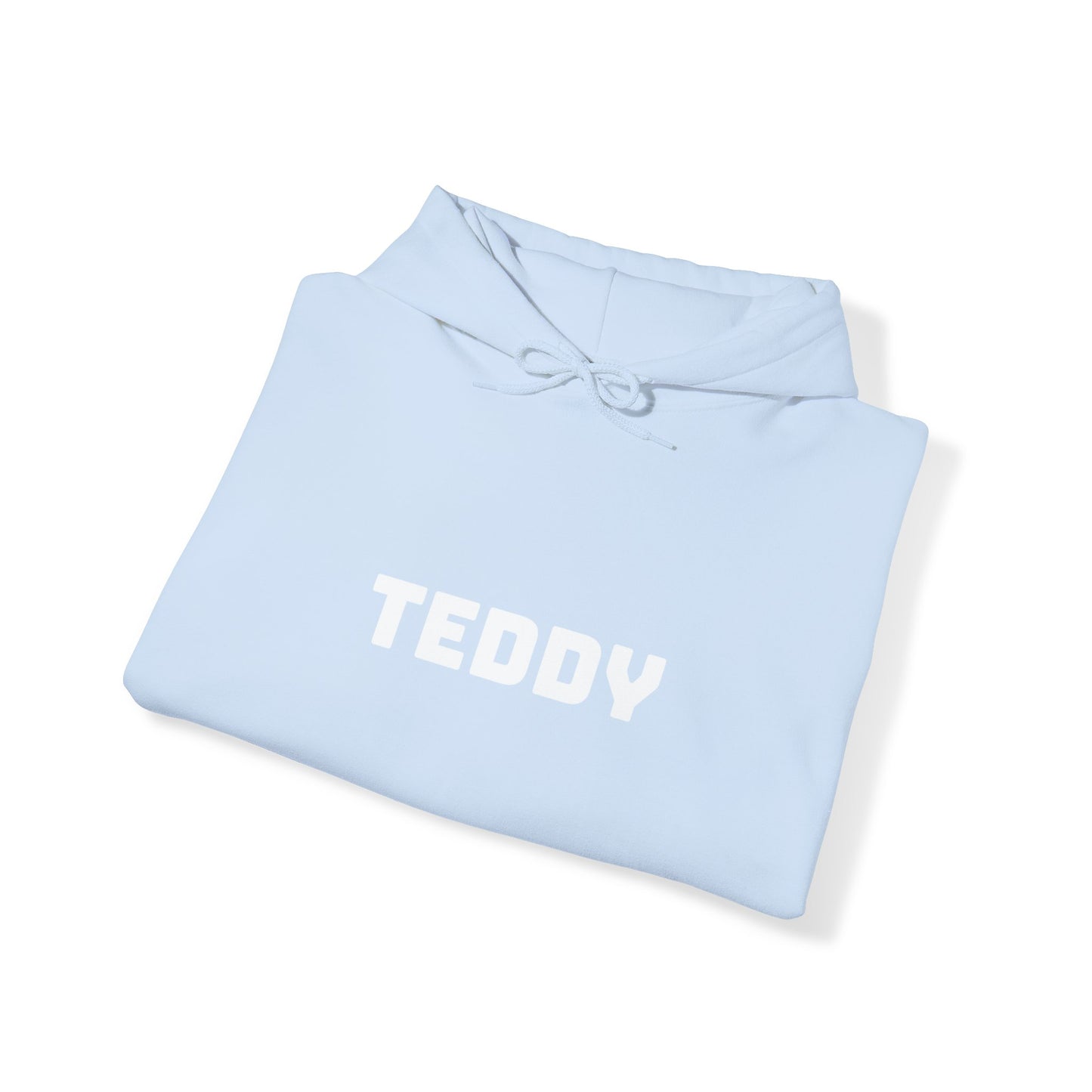 Unisex Heavy Blend™ Hooded Sweatshirt with White Logo [TEDDY]