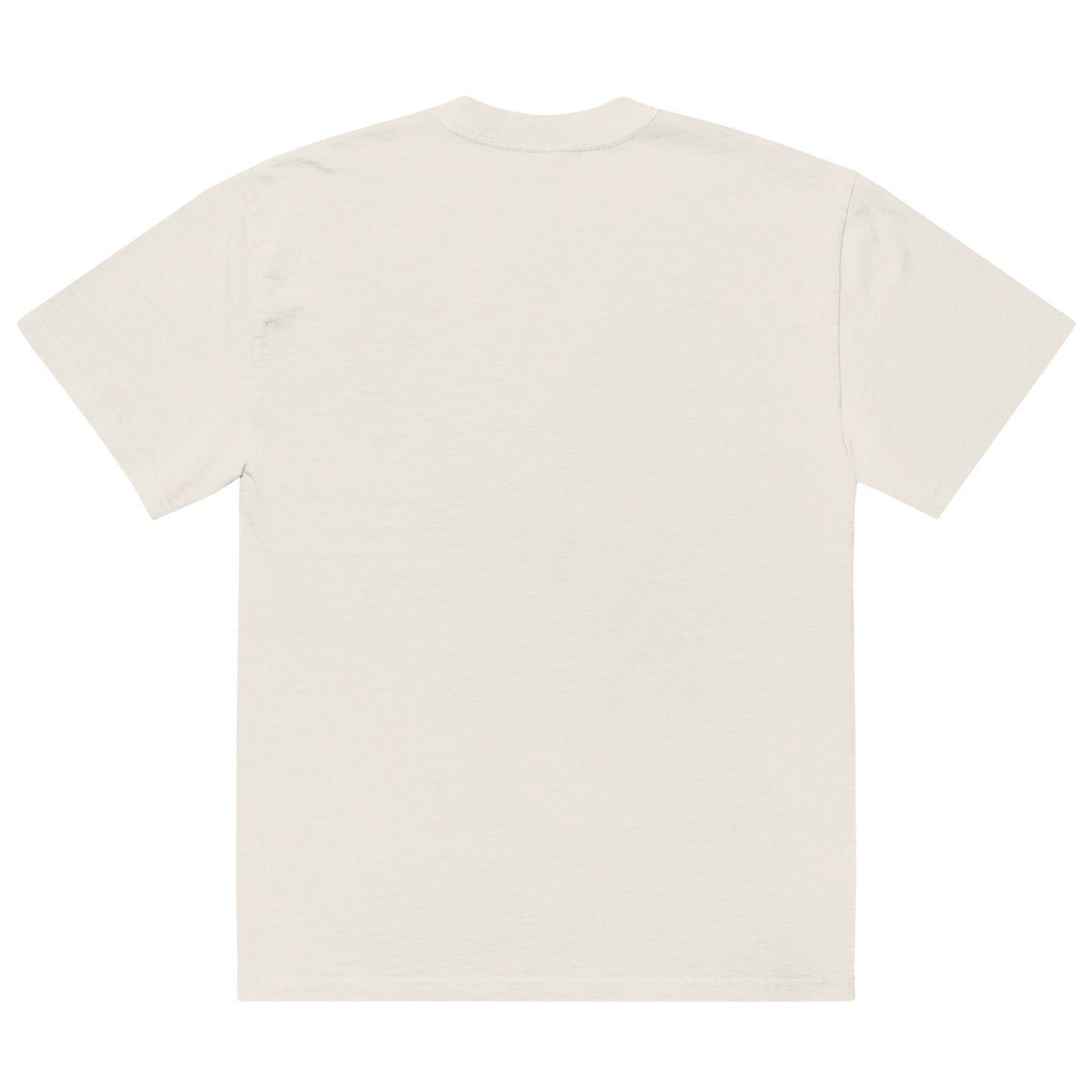 Oversized Faded T-Shirt Embroidered Logo White [TEDDY]